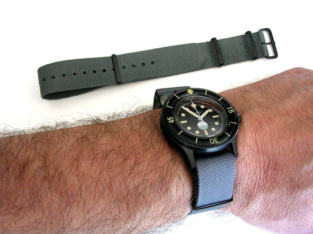 NATO G10 ® Coast Guard Orange Xtreme nylon 20m 22m PVD watchband strap IW SUISSE