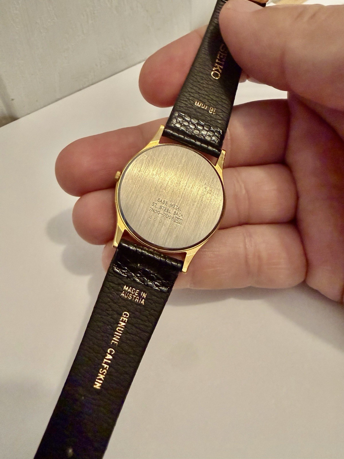 Vintage Seiko Ultra-Thin 7N00-7001 Men’s Dress Watch w/ Original Band NICE 32mm