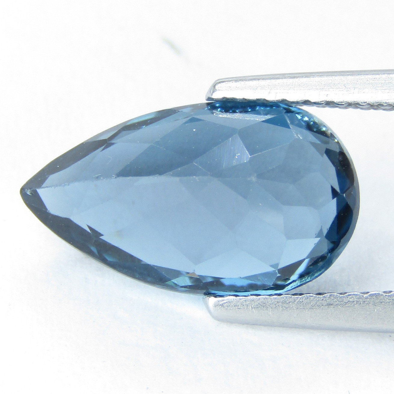 4.02Ct Significant Natural London Blue Topaz 13×7.5mm Pear Shape Loose Gemstone