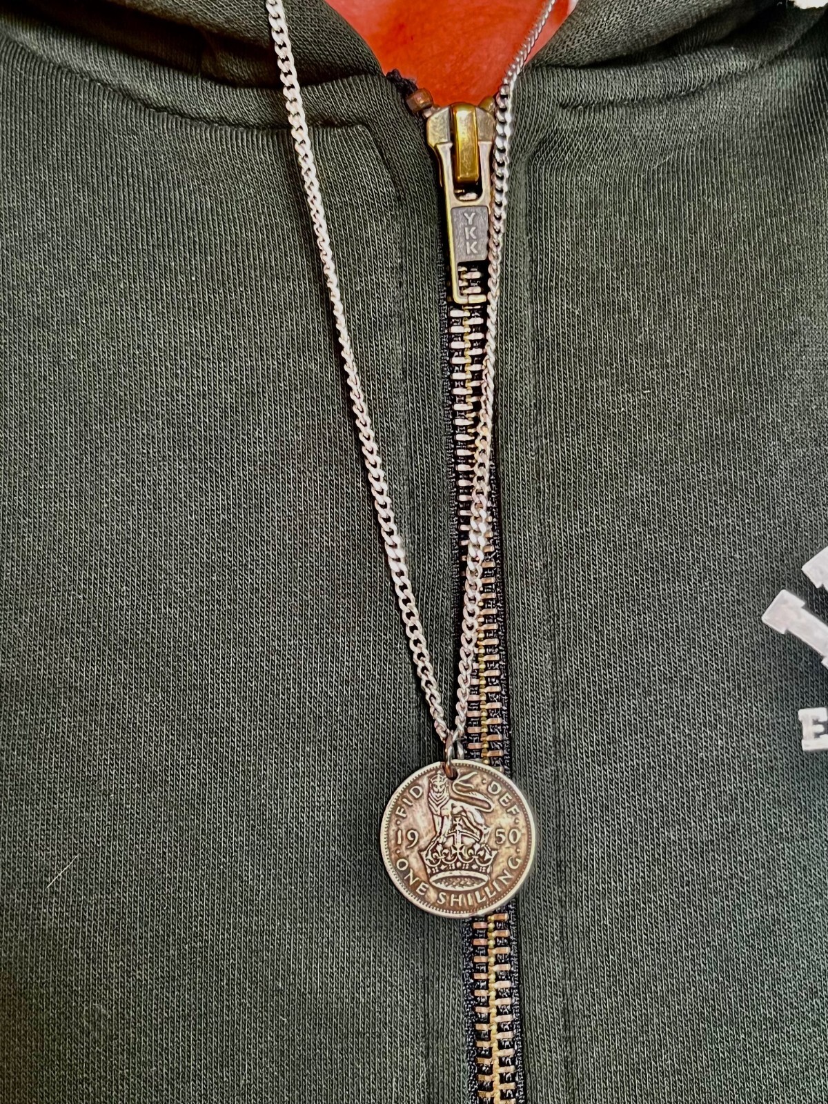 United Kingdom One Shilling Coin Necklace – British Sterling Pendant Custom Made