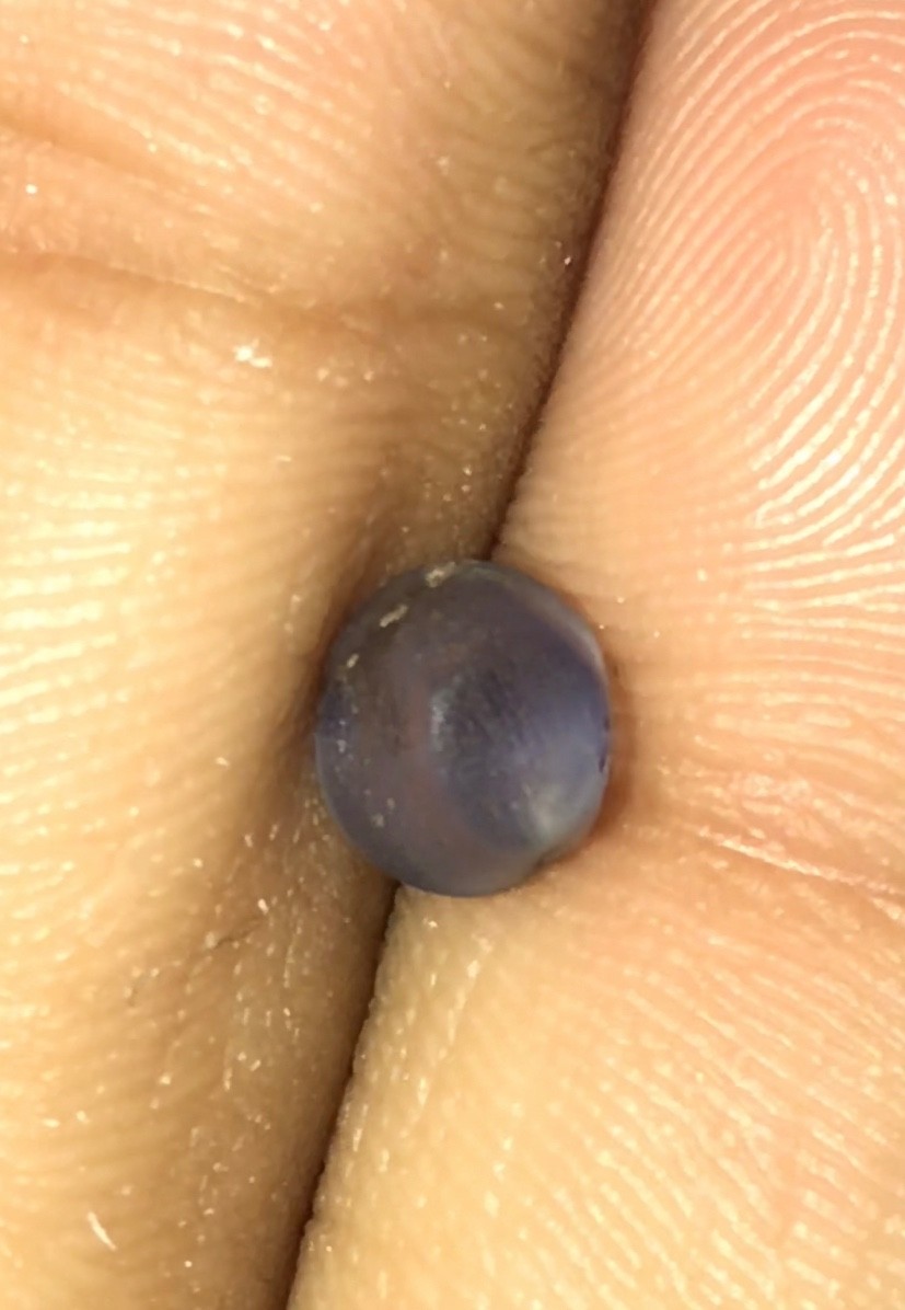 2.35cts Sri Lanka Extremely Transparent Blue Star Sapphire Untreated Natural