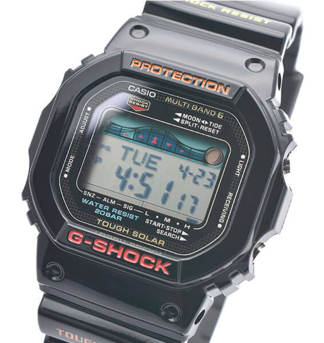 CASIO G-Shock GWX-5600-1JF Black G-Lide Tough Solar Radio Men’s Watch New in Box