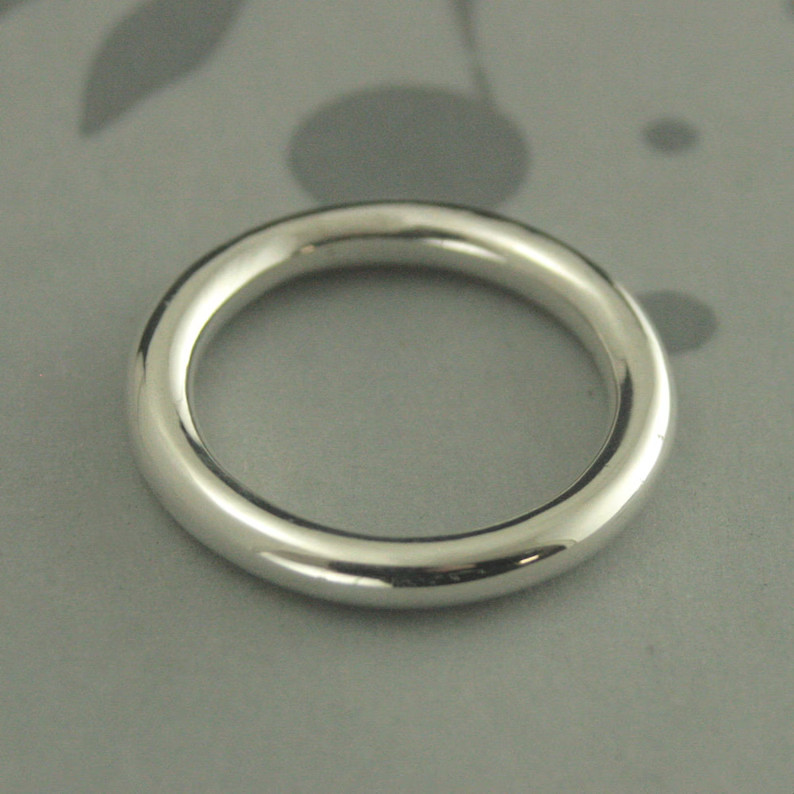Band Full Round 925 Sterling Silver Band & Statement Ring Handmade Ring 3mm Ring