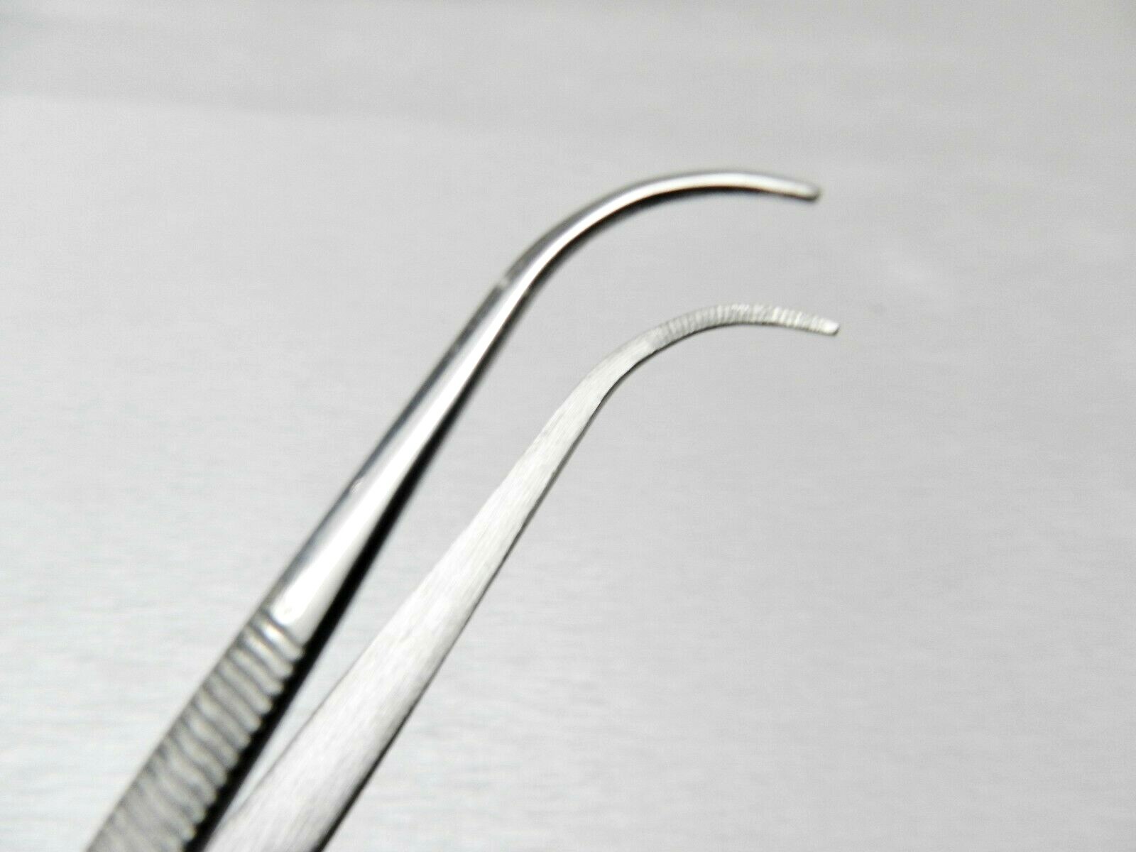 Fine Tip Curved Tweezers Mini Bent 3-3/4″ Jewelry Hobby Crafts Parts Handling…