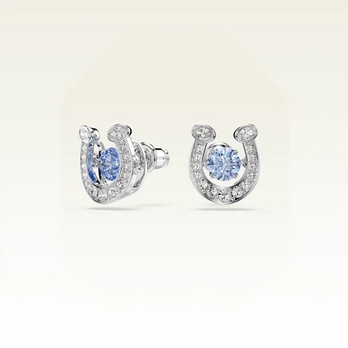 NEW Symbolica Blue Horseshoe Swarovski Earrings Accessories Give A Gift