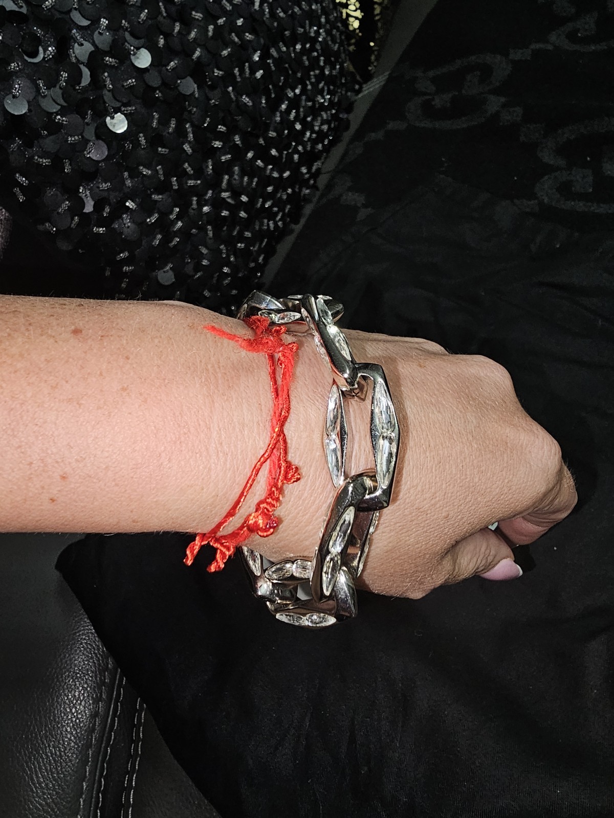 NEW YSL Saint Laurent Diamond Chain & ST Bracelet Authentic