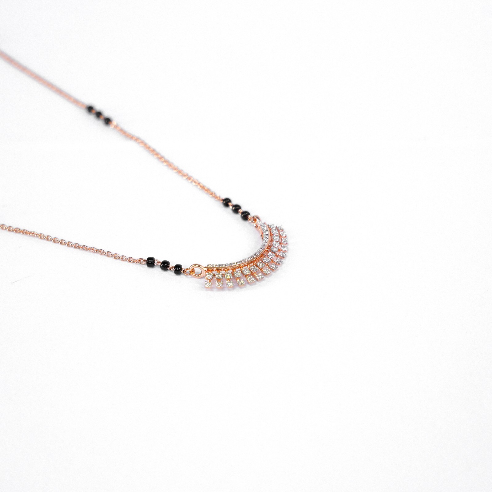 18 KARAT MANGALSUTRA NECKLACE | NATURAL DIAMOND IGI CERTIFIED | WOMAN