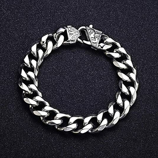 12/15mm Wide 316L Stainless Steel Curb Cuban Link Chain Necklace 16″-40″