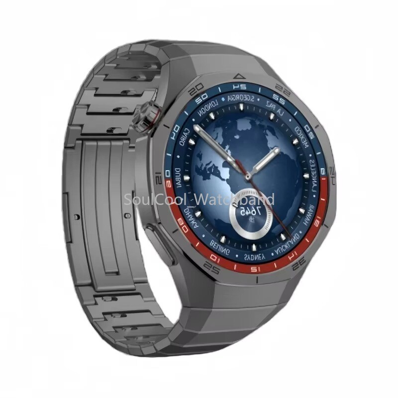 Luxury No Gaps Titanium Alloy Strap For Huawei Watch GT5 Pro 46MM Metal Bracelet