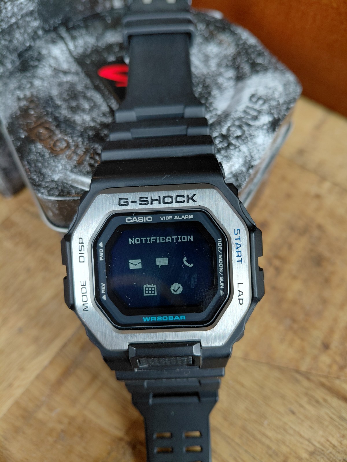 Casio G-SHOCK GBX-100-1CR G-lide Stainless Steel Bezel