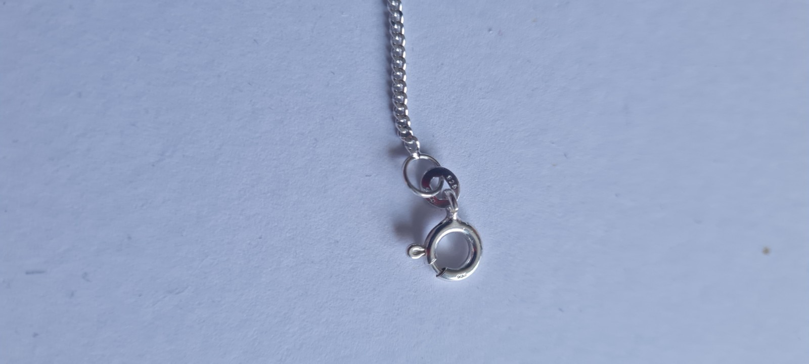 925 Solid Sterling Silver Fine Curb Chain Necklace 40cm long