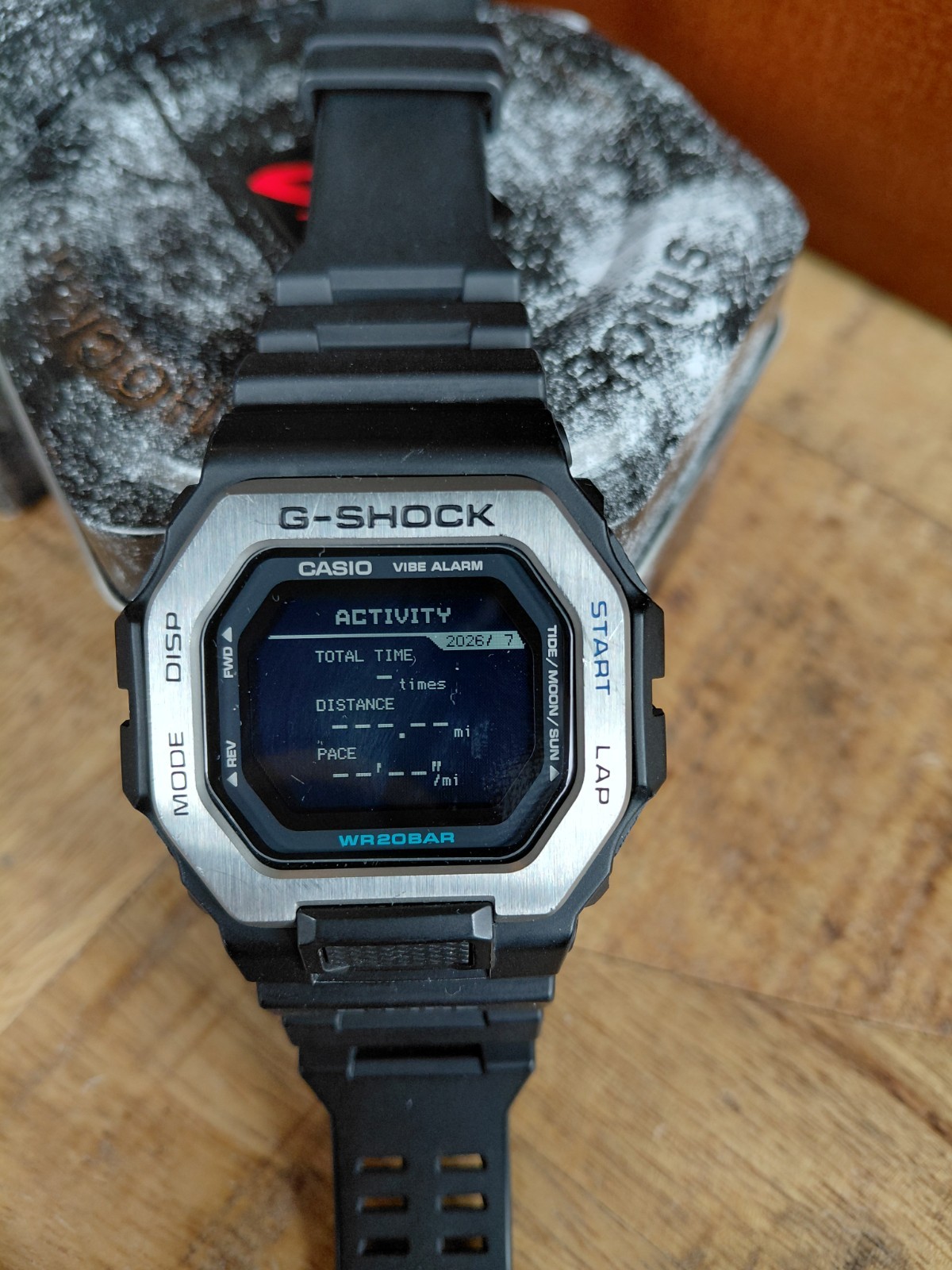Casio G-SHOCK GBX-100-1CR G-lide Stainless Steel Bezel