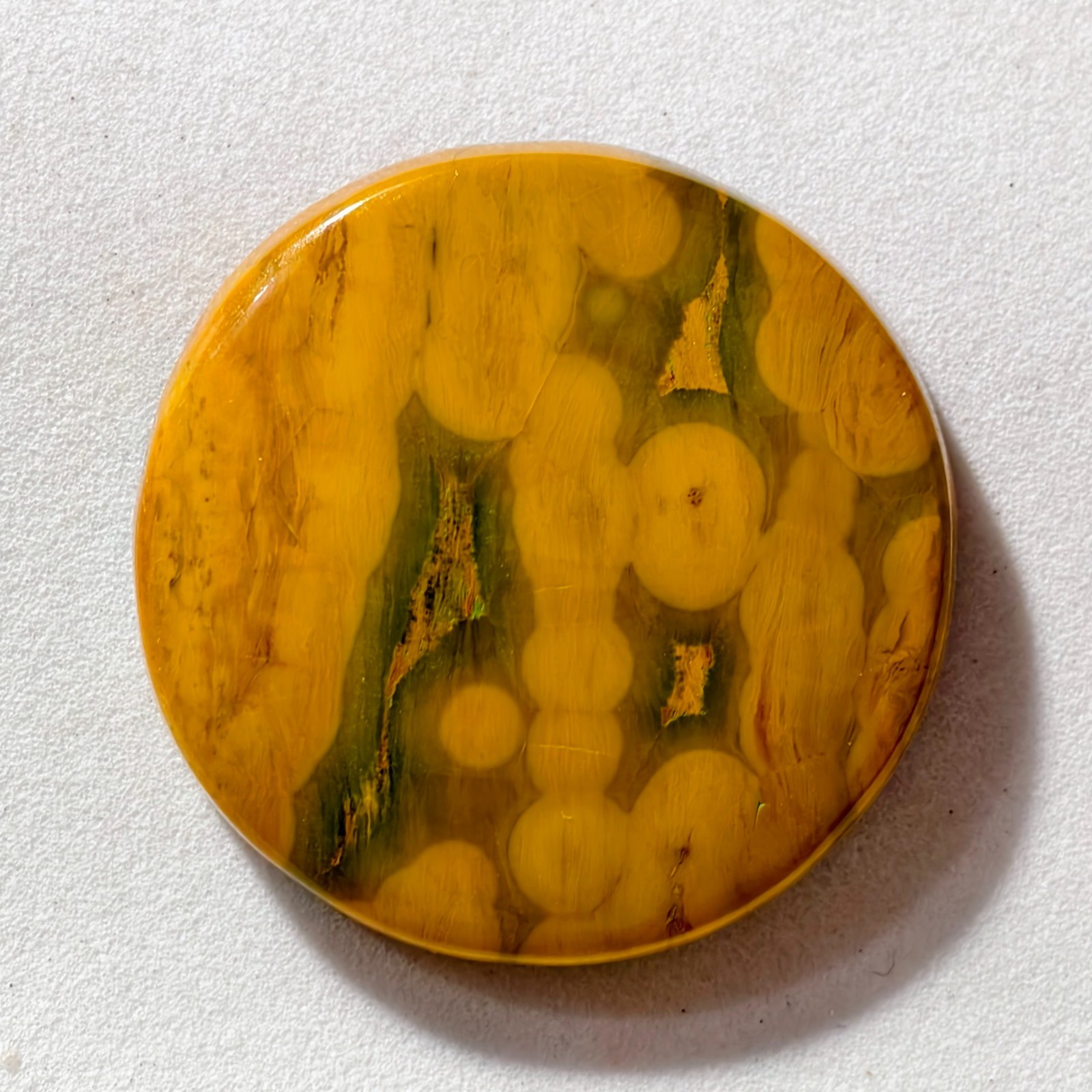 46 Cts Natural Ocean Jasper Cabochon Gemstone For Jewelry 29.8×29.8×5.9 MM