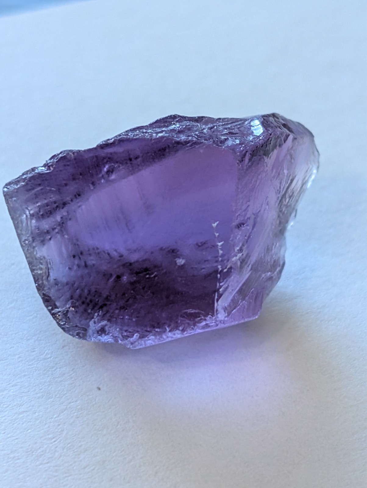 USA seller 37.17 ct top color IF flawless Amethyst facet rough specimen gemstone