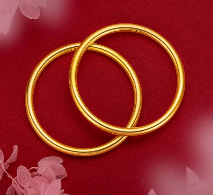 Smooth surface 24K Thai Baht Yellow GP Bracelet Jewelry”
