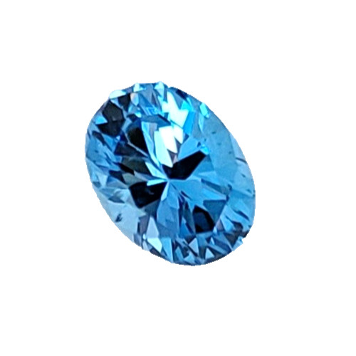 Blue Topaz 1.58 Ct Oval Natural Swiss Blue Topaz 8 X 6 mm Loose Stone Gemstone