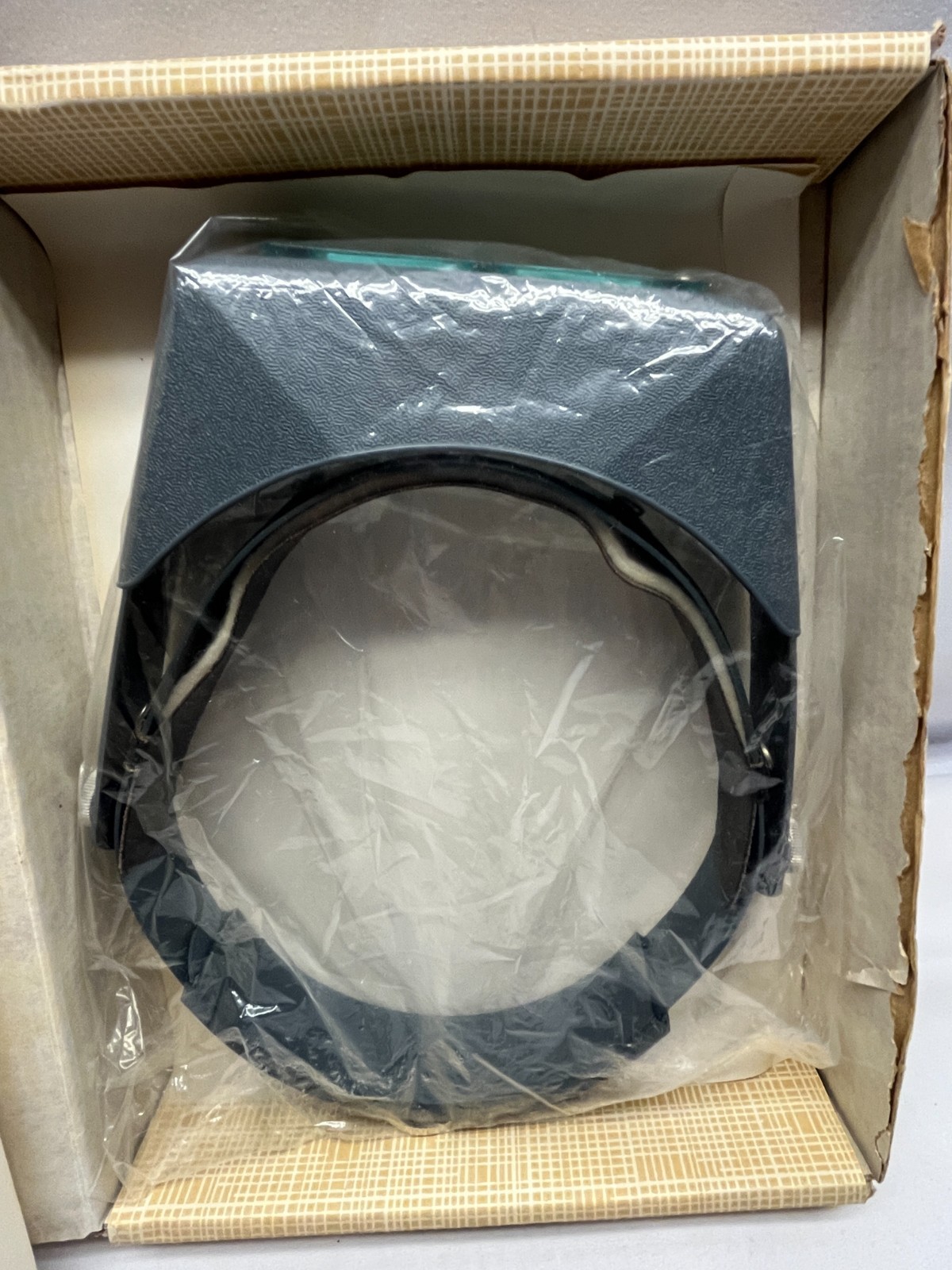 Vintage Opti-Visor Headset Magnifier DA-5 Blue Lens Magnifier NEW in Open Box