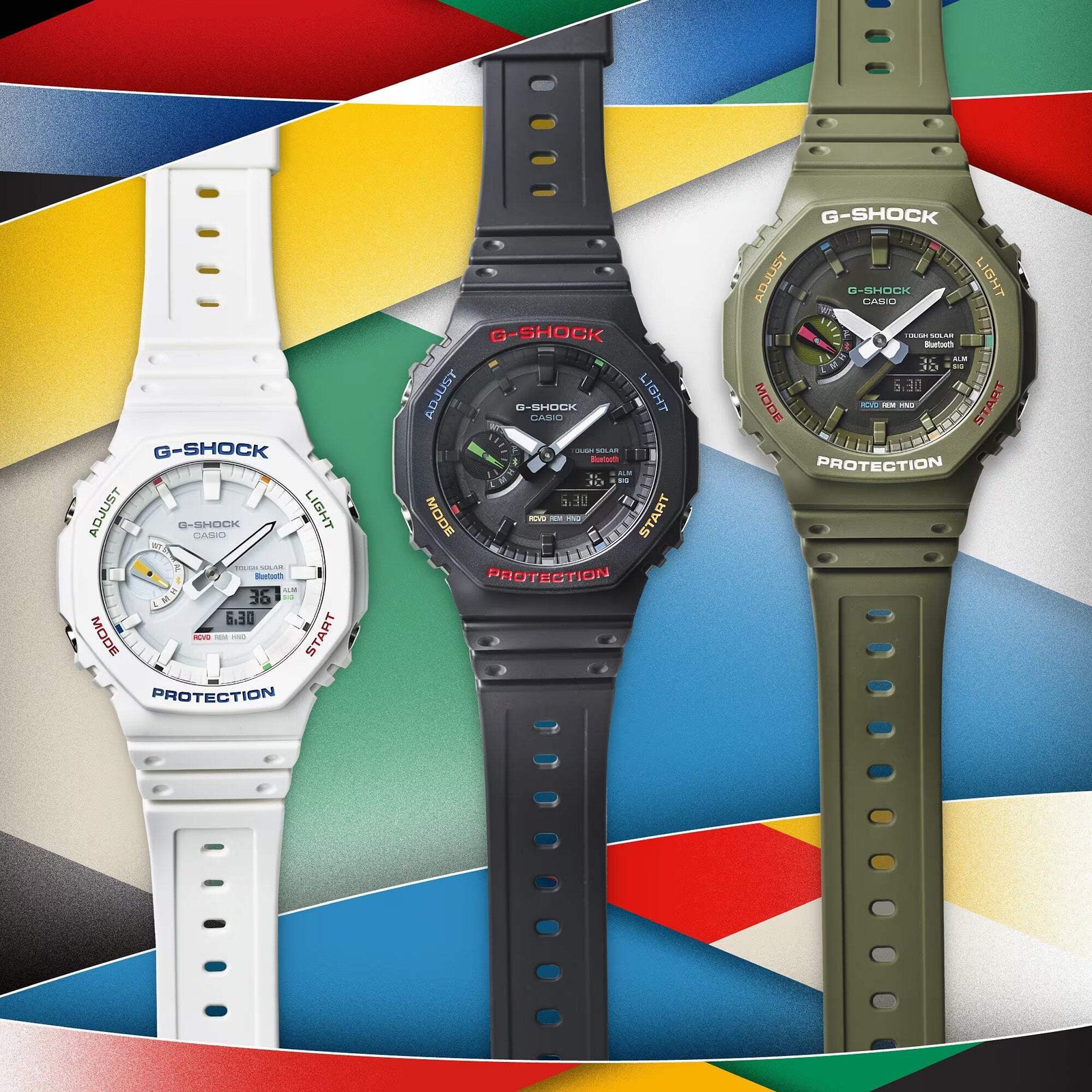 CASIO G-SHOCK GA-B2100FC-3A GREEN SOLAR BLUETOOTH A/D WATCH