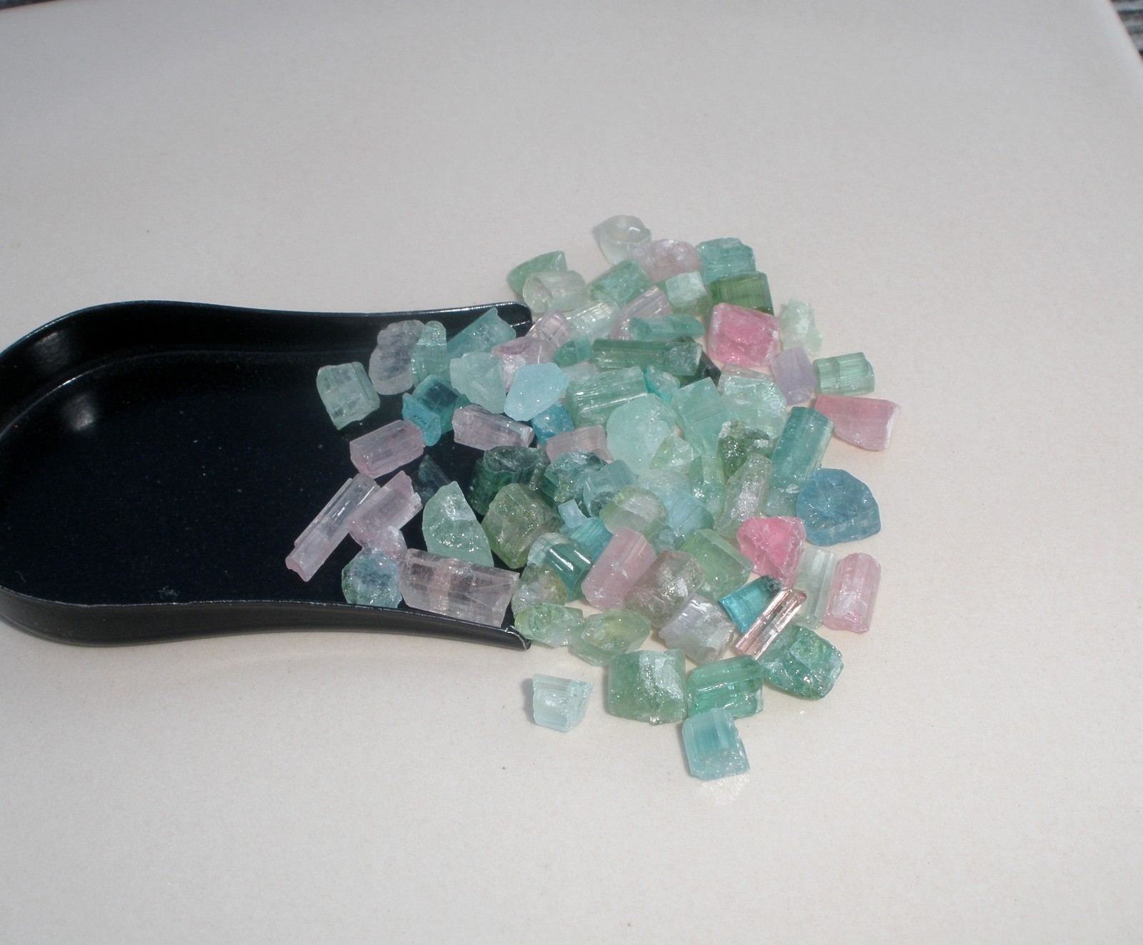 Tourmaline crystal rough natural gem mix parcel over 50 carats
