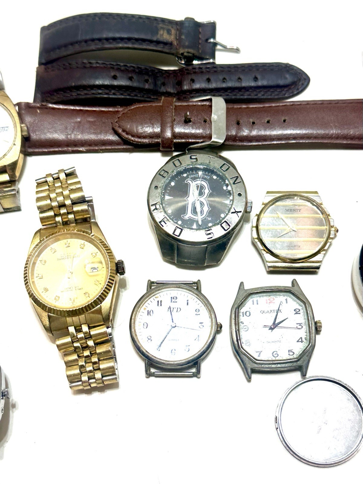 Men’s Mixed Large Watch Lot For Parts, Repair Or Wear VTG To Now (None Tested)