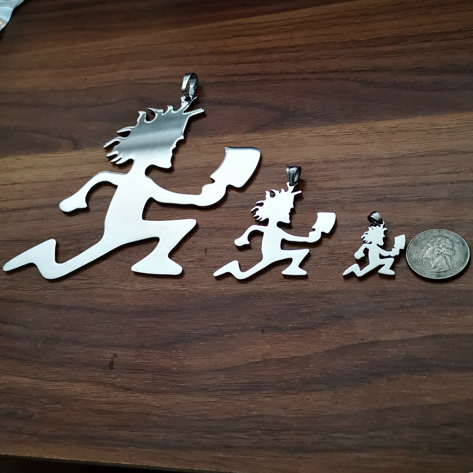 1IN 2IN 5IN Hatchetman Twiztid ICP charm stainless steel pandent none chain