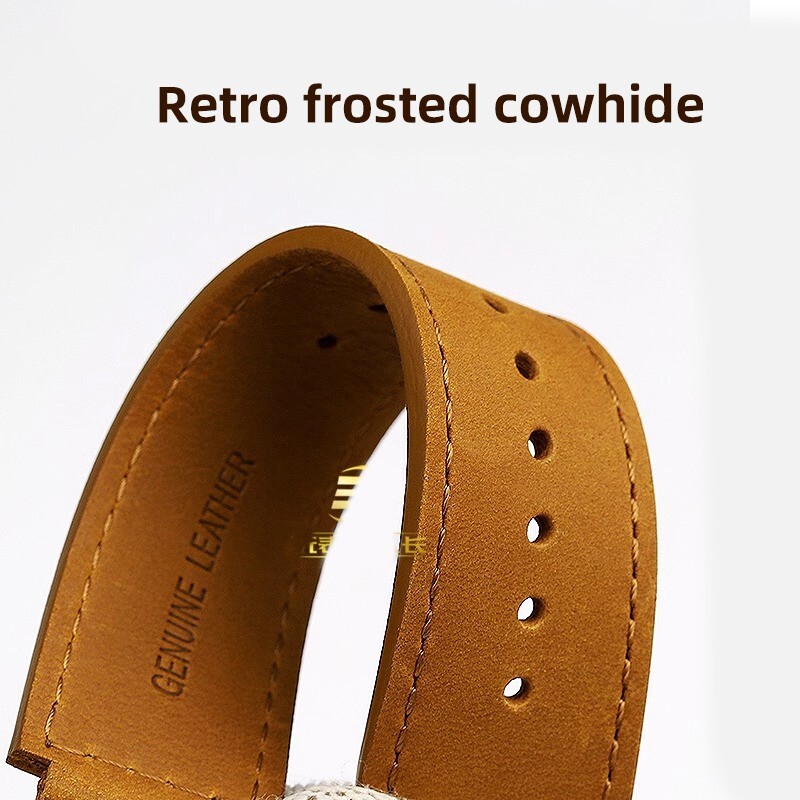 For Casio AE-1200 AE-1300 AE-1500 Retro Frosted Cowhide Strap Convex interface