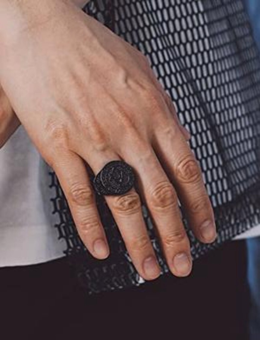 Bandmax Masonic Ring 316 Stainless Steel Freemason Men’s Signet BLACK