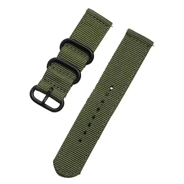 18mm 20mm 22mm Durable Military Woven Nylon Wrist Watch Band Quick Release Strap