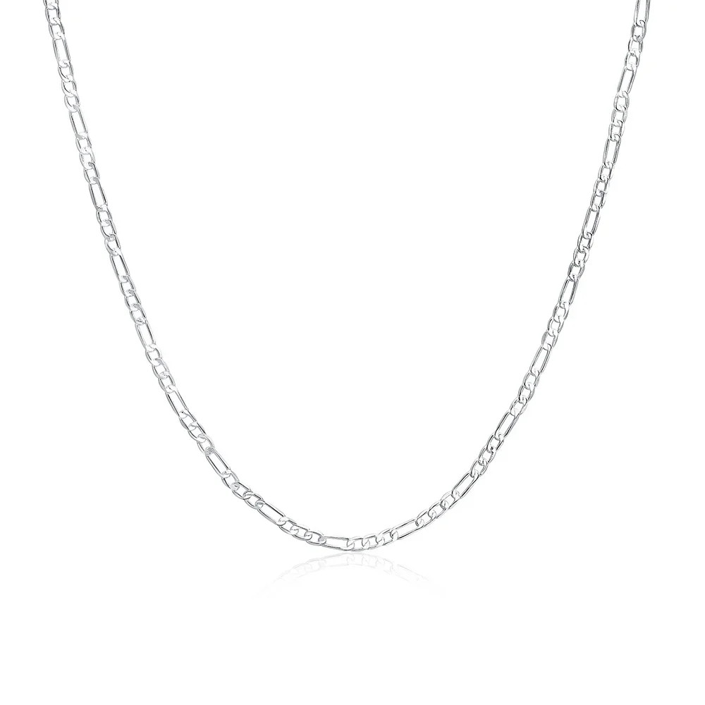 40-75cm 925 sterling Silver 16-30 Inches fine 4MM chain Necklaces for women