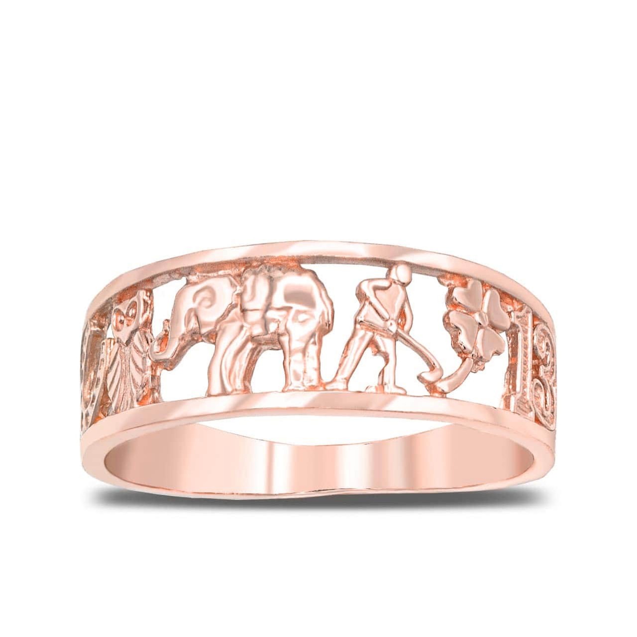 Gold Lucky Talisman Ring (Available in Yellow/Rose/White Gold)
