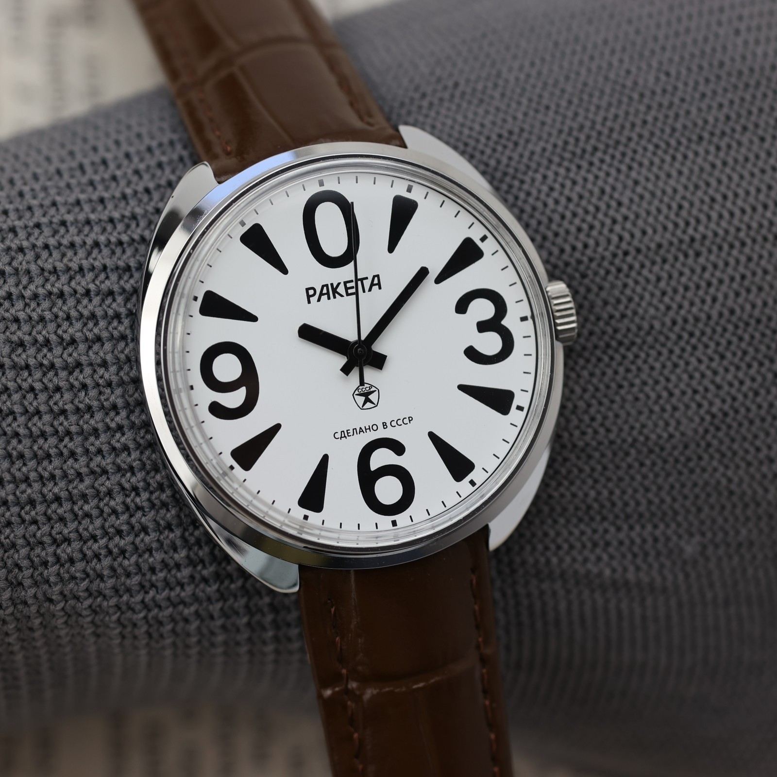 Raketa BIG ZERO mechanical 2609 Raketa Zero raketa 0 white watch case 38mm