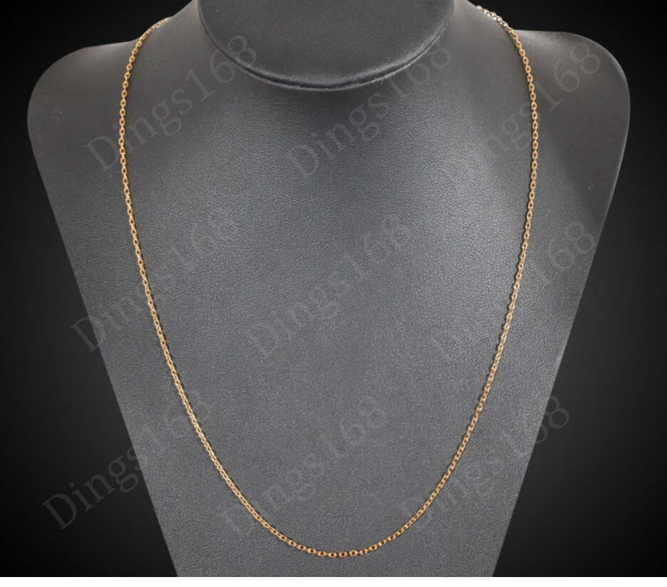 Designer Inspired 18K Yellow Gold Filled 16″- 24″ 2MM Cable Chain Necklace K146G