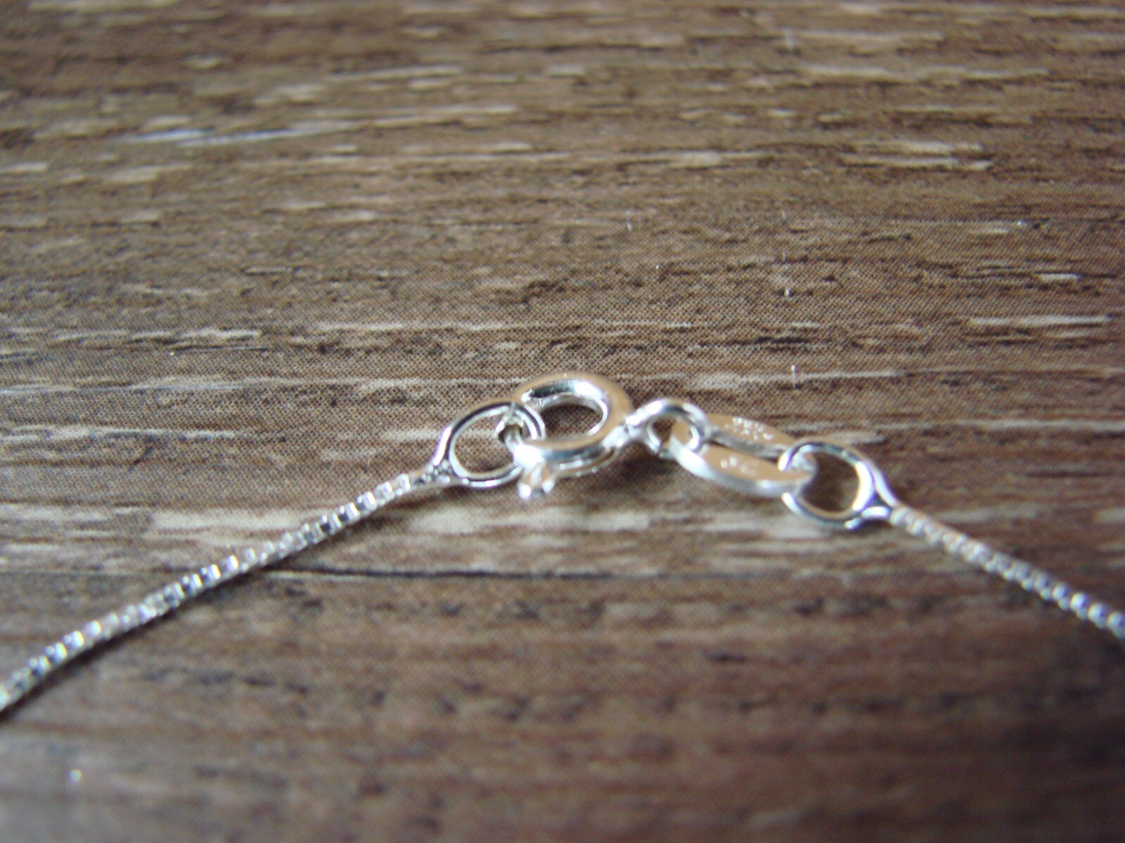 Southwestern Jewelry Sterling Silver Box Chain Necklace 18″ Long x 1 MM