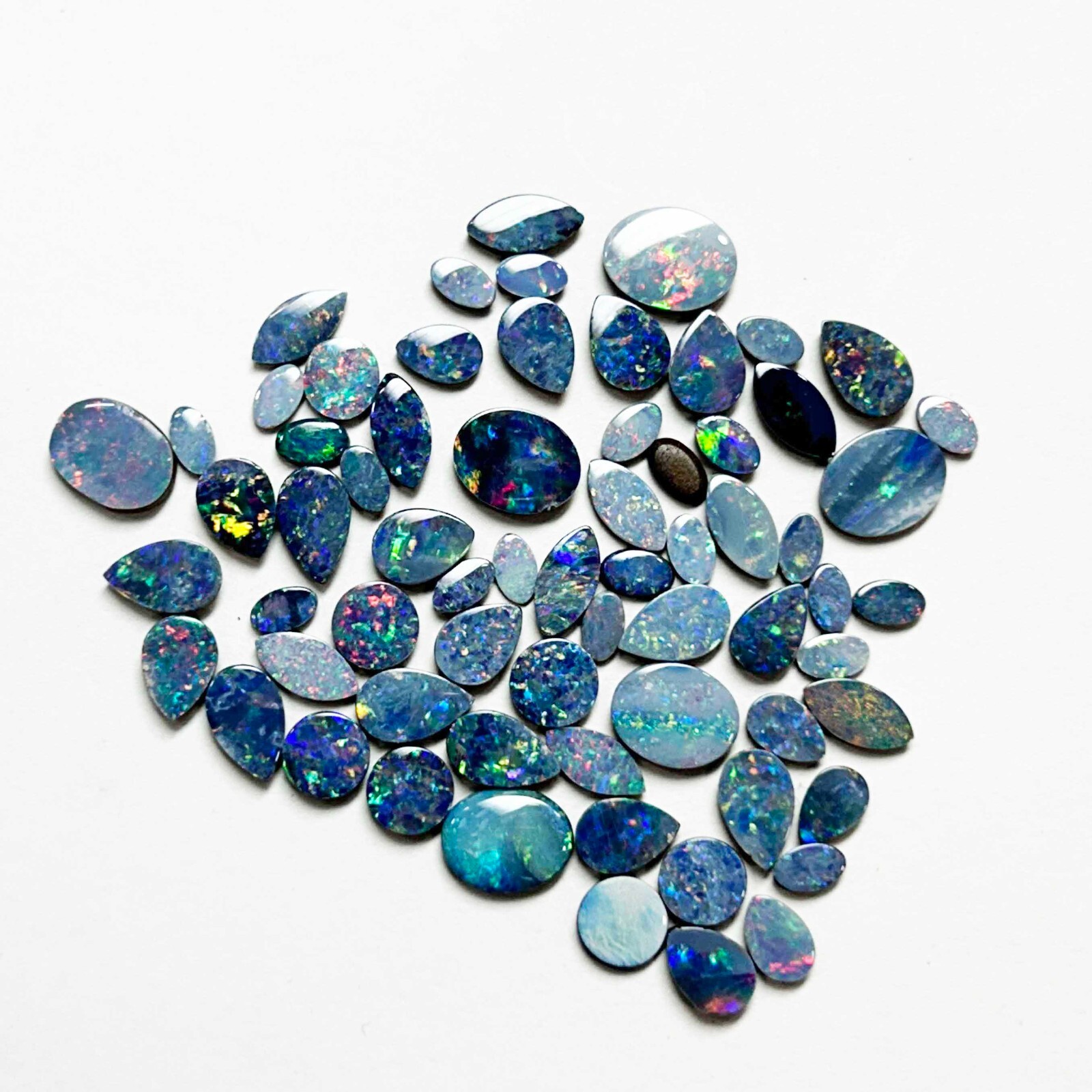 Natural Boulder Opal Mix Shape Loose Gemstone Lot 5-8 Pcs 3-10 MM 5 CT