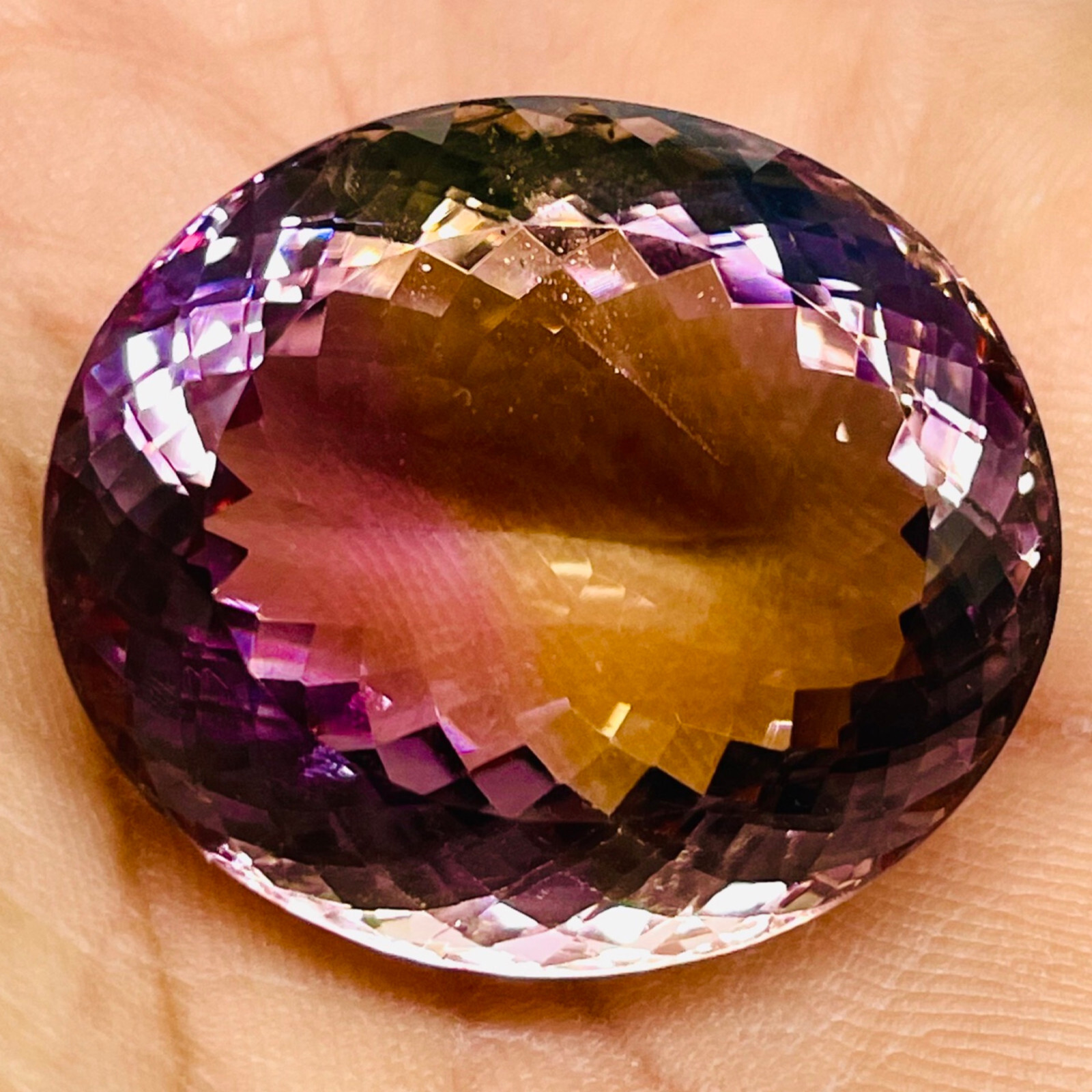 VVS 83 Cts Natural Ametrine Certified Huge Pendant Size Oval Untreated Gemstone