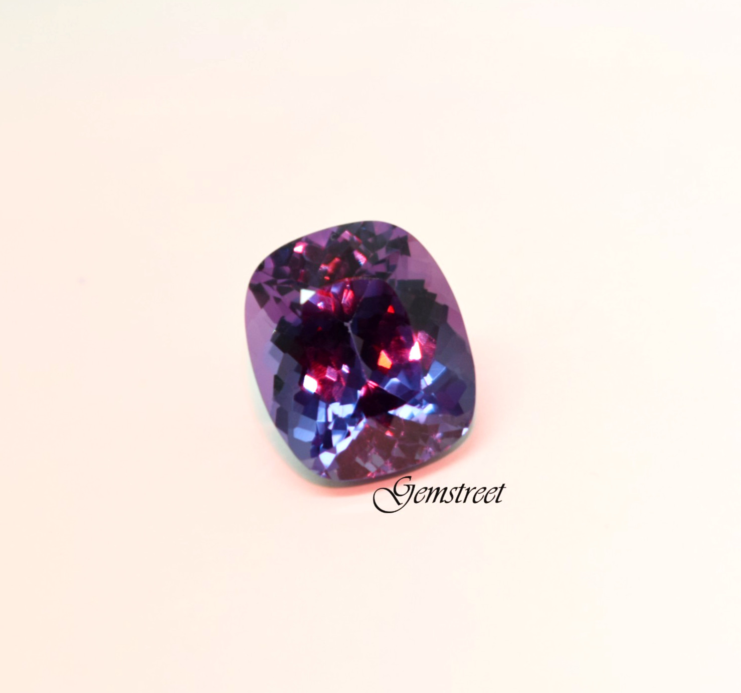 Certified 12 Ct Natural Alexandrite Long Cushion Cut Color Change Loose Gemstone