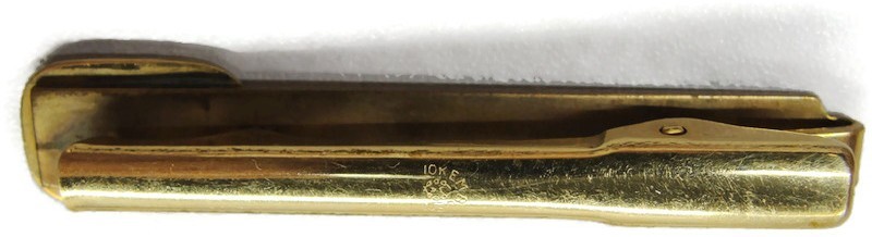2 1/4″ “GTE 4 Star” 10K Emblem Gold 8.1 g Vtg Neck Tie Clip