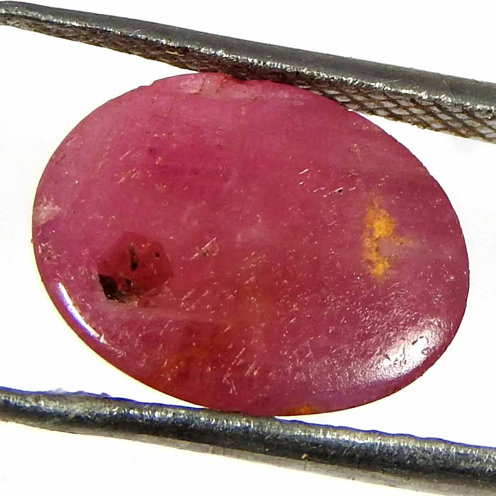 5.55Cts100%Natural red ruby Oval Cabochon ring ringize gemstone
