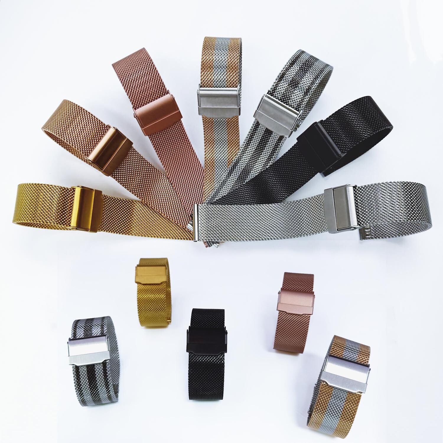 Premium Metal Stainless Steel Watch Strap Band Milanese Quick Release 12mm-24mm