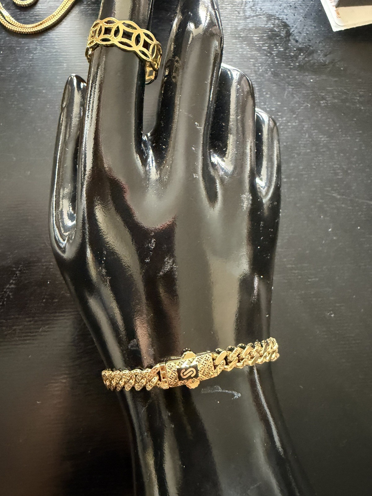18K Genuine Solid Gold Monaco bracelet