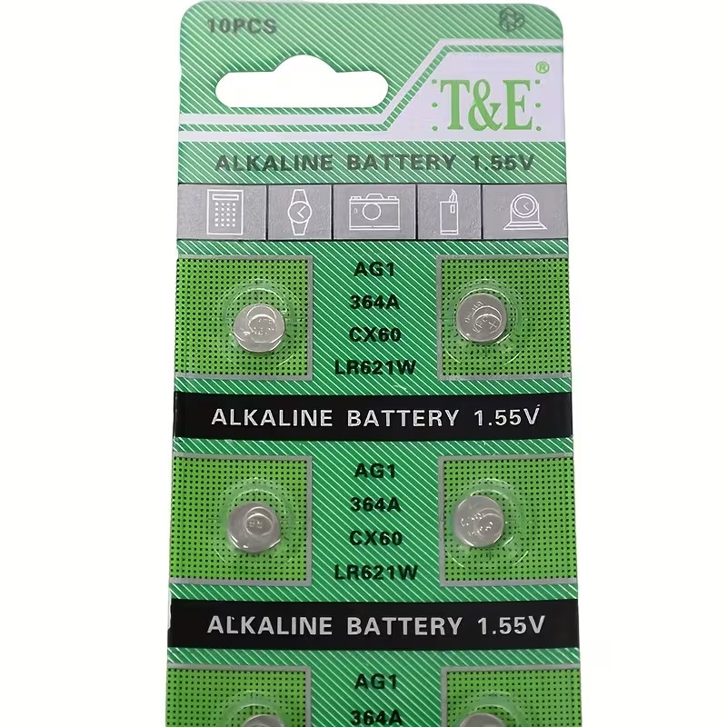 LR621W Ag1 Cx60 364 1.55V Button Cell Watch Battery Long-Lasting Power