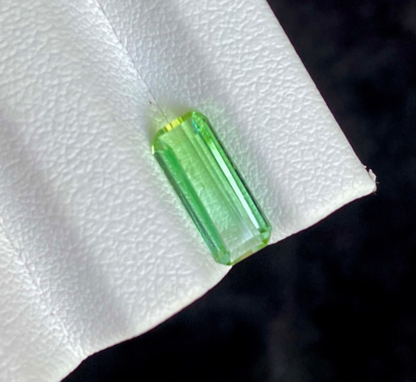 1.55 Carats Rare Natural Tourmaline Losse Gemstone From Afghanistan. Emerald Cut