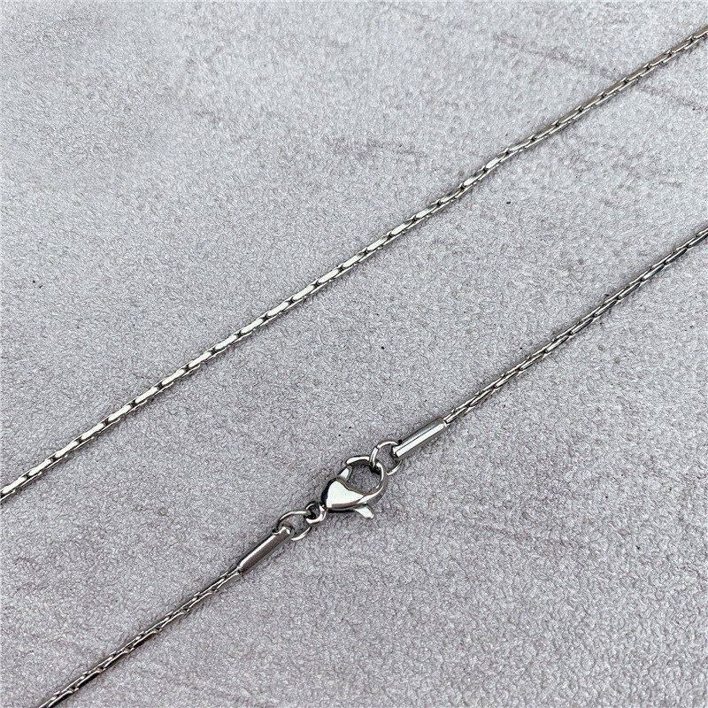 0.8/1/1.3mm Man Woman Stainless Steel Fancy Chains Necklaces Never Fade