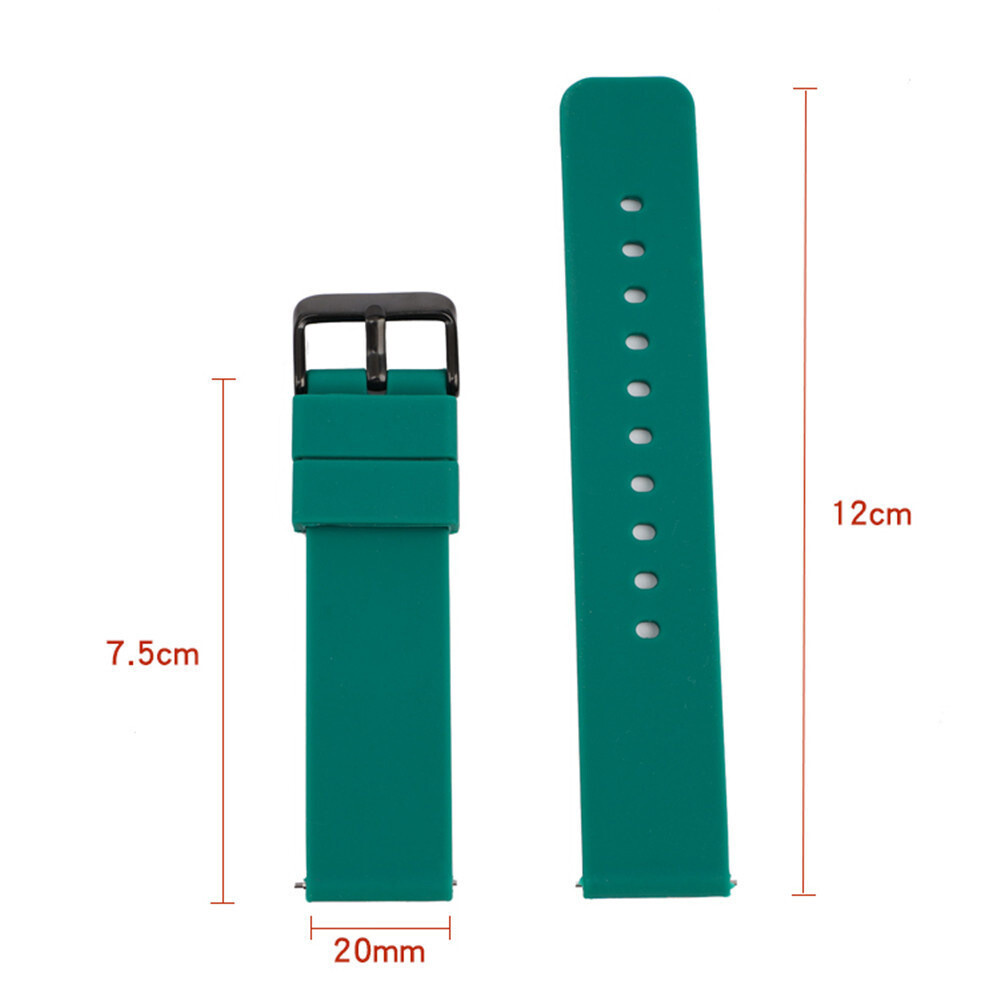 Rubber Silicone Waterproof Watch Band Strap Quick Release 14/16/18/20/22/24mm