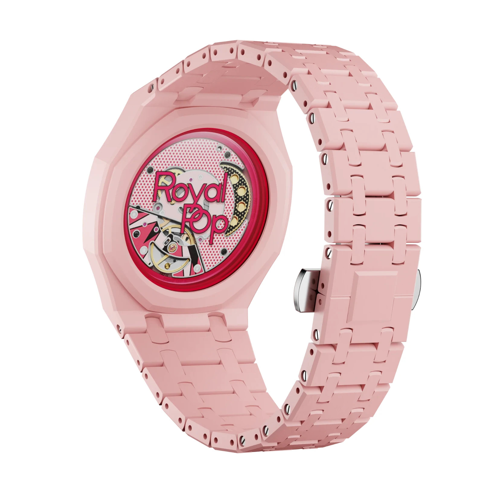Luxury Mod Kit For AP x Swatch Royal Pop Bioceramic Rubber Strap Case