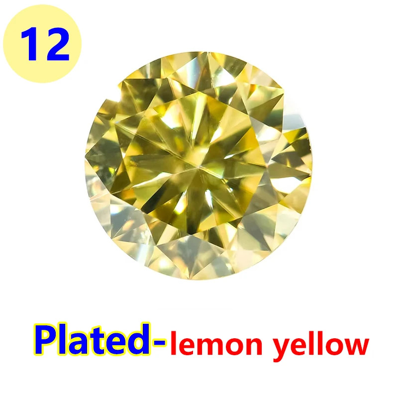 GRA VVS1 Multicolor 0.1-5ct Round Cut Moissanite Stone for Jewelry Making