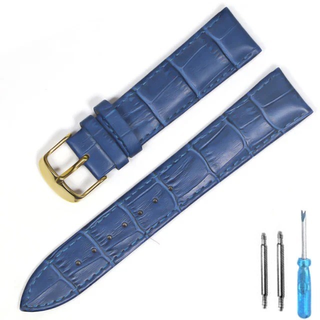 Genuine Leather Mens Watch Strap Band Brown Black 12mm 14mm 16mm 18mm 20mm 22mm