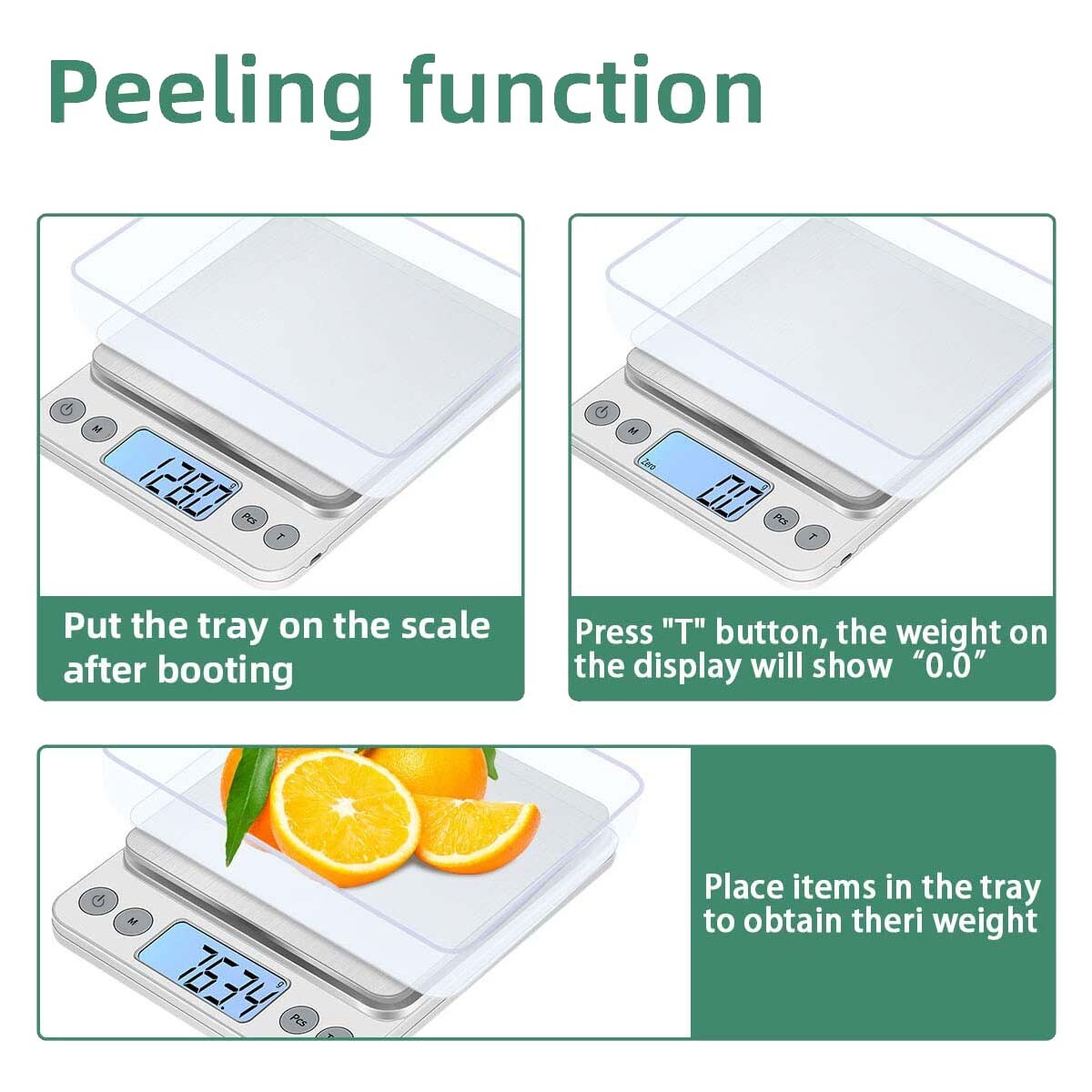3000g x 0.1g Gram Pocket Digital Scale Jewelry Gold Silver Coin Kitchen Weighing