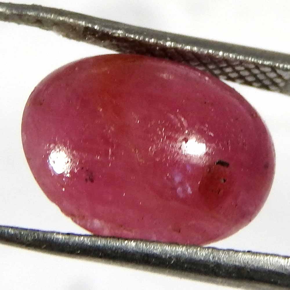 5.55Cts100%Natural red ruby Oval Cabochon ring ringize gemstone