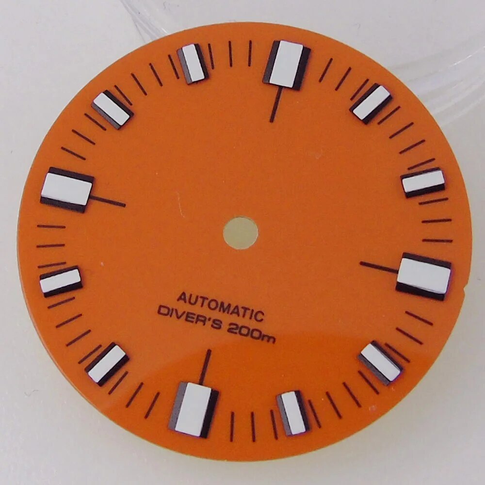 28.5mm Watch Dial Blue Orange Dial for NH35 NH36 ETA2824 PT5000 Diver Watch Part